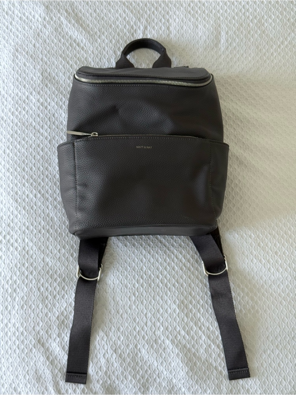Matt & Nat BRAVE Grain Backpack in Coal